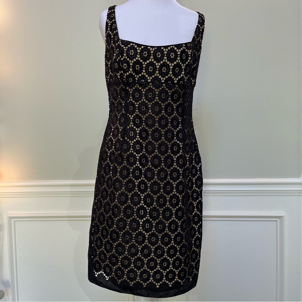 Elie Tahari Black Lace Mini Dress